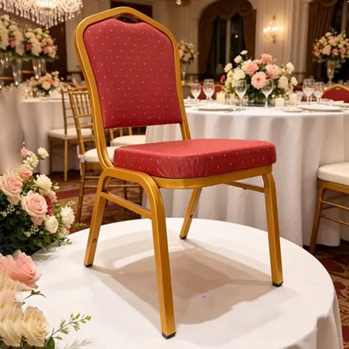 Banquet Event Chair with Cushioned Backrest